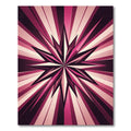 Radiant Pink Starburst Explosion Rug