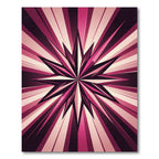Radiant Pink Starburst Explosion Rug