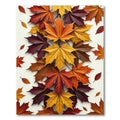 Vibrant Autumn Maple Leaf Cascade Rug