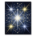 Celestial Gold Navy Constellation Starry Sky Rug