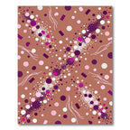 Pink Violet Burst Scatter Rug
