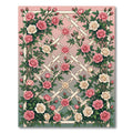 Pink Cream Rose Lattice Trellis Rug