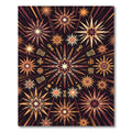Celestial Radiance Amber Starry Sky Rug