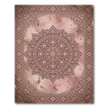 Vintage Rose Floral Medallion Area Rug