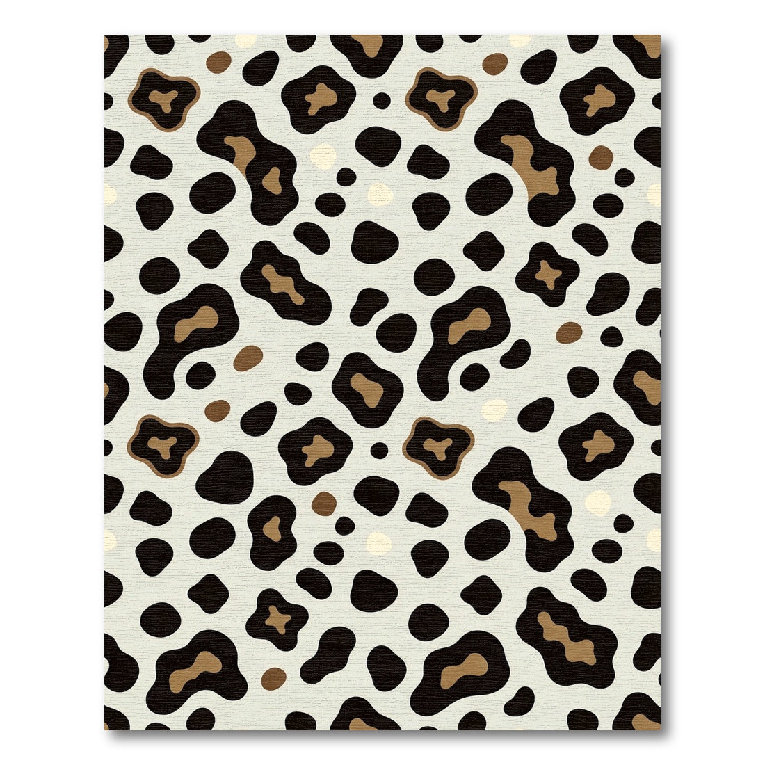 Chic Beige Leopard Spot Rug