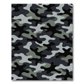 Modern Gray Camouflage Abstract Rug