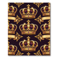 Royal Gold Purple Crown Heraldiclement Rug
