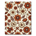 Mid-Century Autumn Floral Copper Meadow Rug