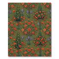 Orange Rose Cypress Garden Tapestry Rug