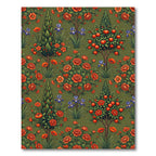 Orange Rose Cypress Garden Tapestry Rug