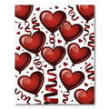 Crimson Heart Balloons Celebration Rug