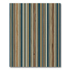 Teal Wood Grain Vertical Stripe Accent Rug