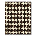 Classic Houndstooth Starburst Pattern Rug