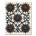 Ornate Sunburst Vine Medallion Rug