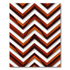 Terracotta Chevron Layers Rug