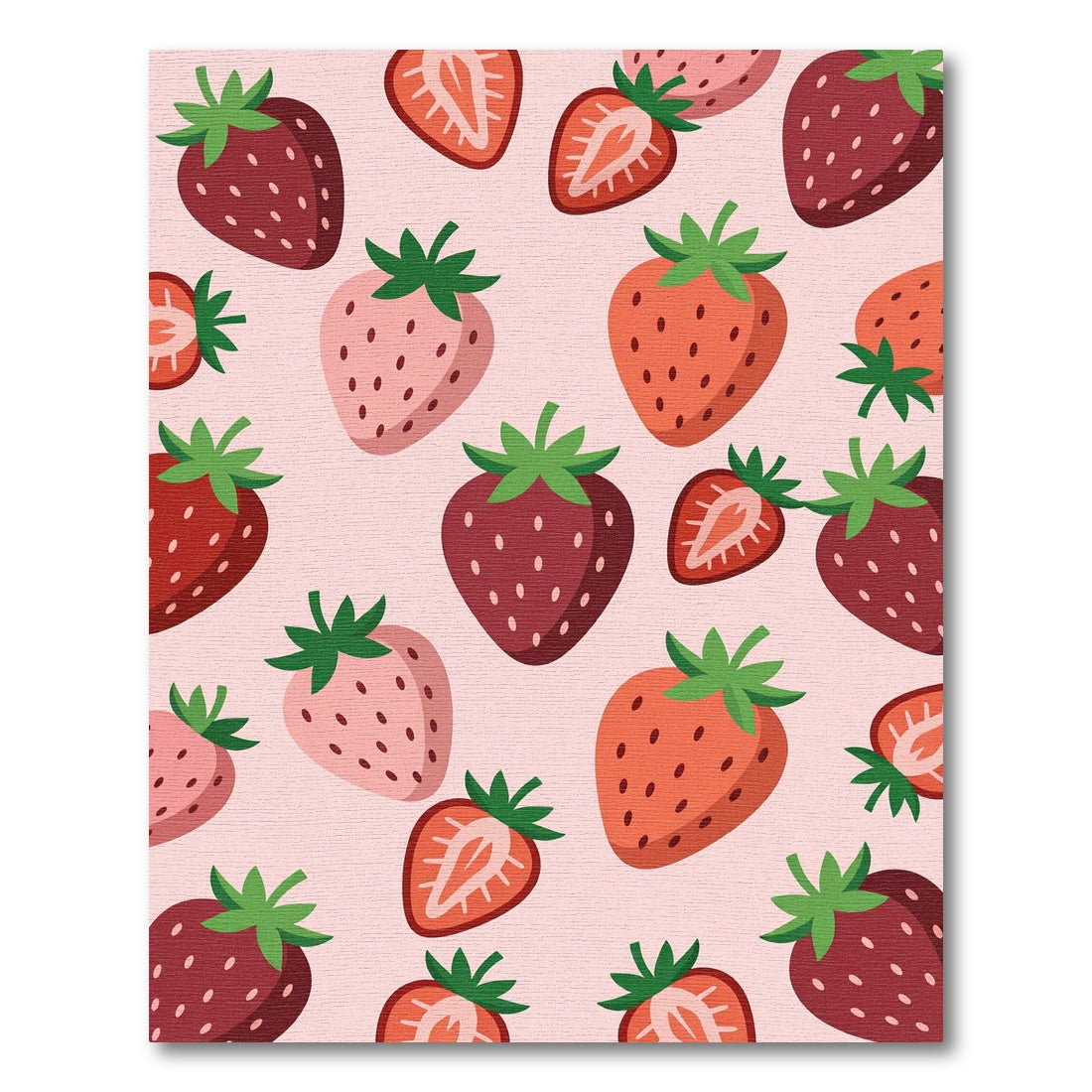 Strawberry Patch Playful Fruit Collection Rug