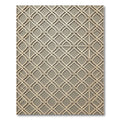 Elegant Champagne Ornate Trellis Lattice Rug