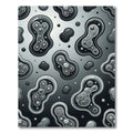 Grayscale Biological Amorphous Forms Rug