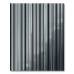Sophisticated Charcoal Monochromatic Vertical Stripe Rug