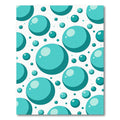 Aqua Orb Collage Rug