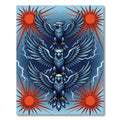 Mythical Blue Eagles Radiant Sun Rug