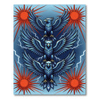 Mythical Blue Eagles Radiant Sun Rug