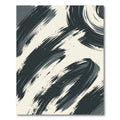 Charcoal Streak Abstract Swirl Rug