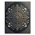 Ornate Scrollwork Floral Medallion Rug