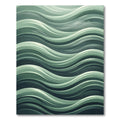 Serene Sage Green Wavy Abstract Flow Rug
