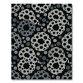 Monochromatic Gray Abstract Dots Rug
