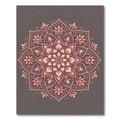 Coral Pink Mandala Floral Bloom Rug
