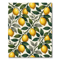 Botanical Sunny Yellow Lemon Branch Rug