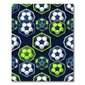 Dynamic Soccer Hexagon Vector Illustration Rug