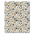 Neutral Earthy Pebble Stone Mosaic Rug