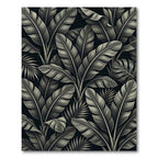 Monochromatic Tropical Banana Leaf Harmony Rug