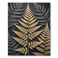 Golden Fern Botanical Charcoal Backdrop Rug