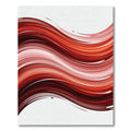 Crimson Wave Flow Abstract Rug