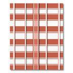 Terracotta White Bold Plaid Rug