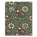 Botanical Pomegranate Forest Green Foliage Rug