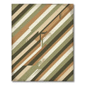 Geometric Earth Tone Striped Abstract Rug