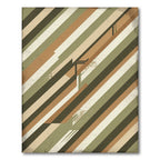 Geometric Earth Tone Striped Abstract Rug