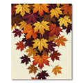 Vibrant Autumnal Maple Leaf Cascade Rug