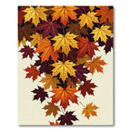Vibrant Autumnal Maple Leaf Cascade Rug
