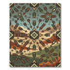 Southwestern Earthy Sage Arrow Geometric Area Rug