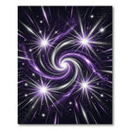 Cosmic Radiant Swirl Galaxy Rug