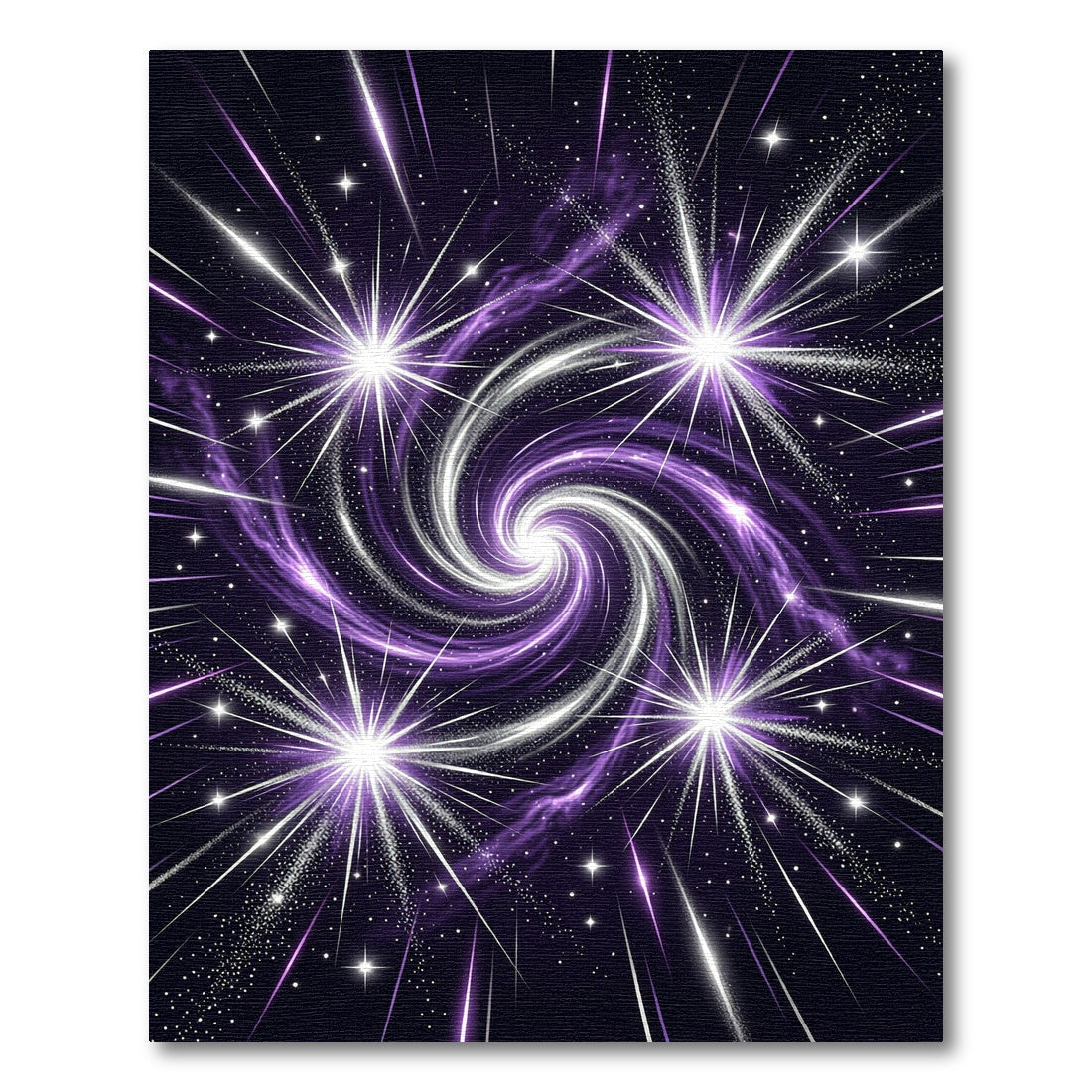 Cosmic Radiant Swirl Galaxy Rug
