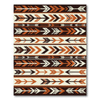 Tribal Arrows Brown Cream Rug