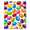 Vibrant Multi Color Candy Bean Pop Rug