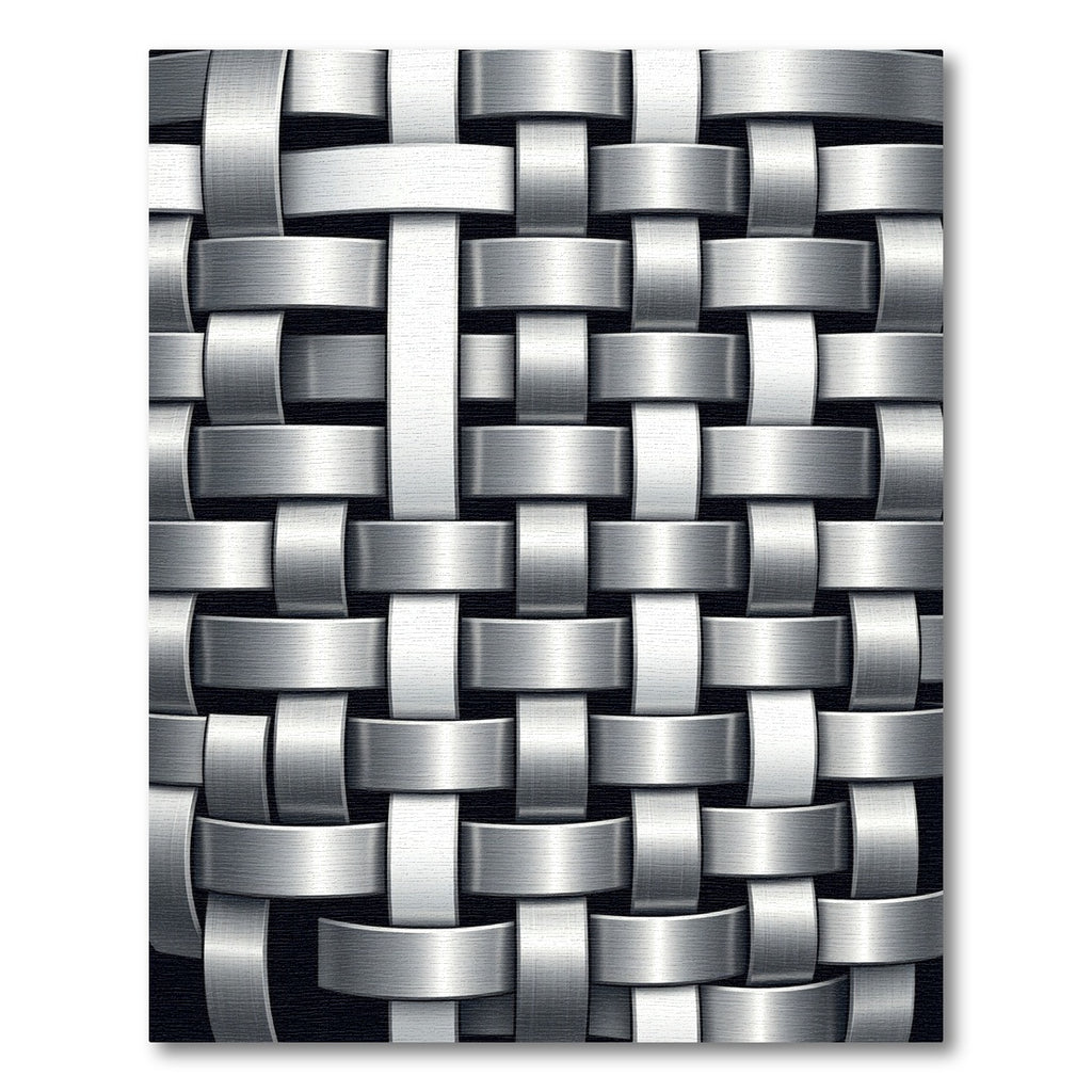 Modern Silver Woven Texture Rug