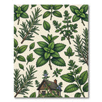 Botanical Green Herbaceous Garden Forest Rug